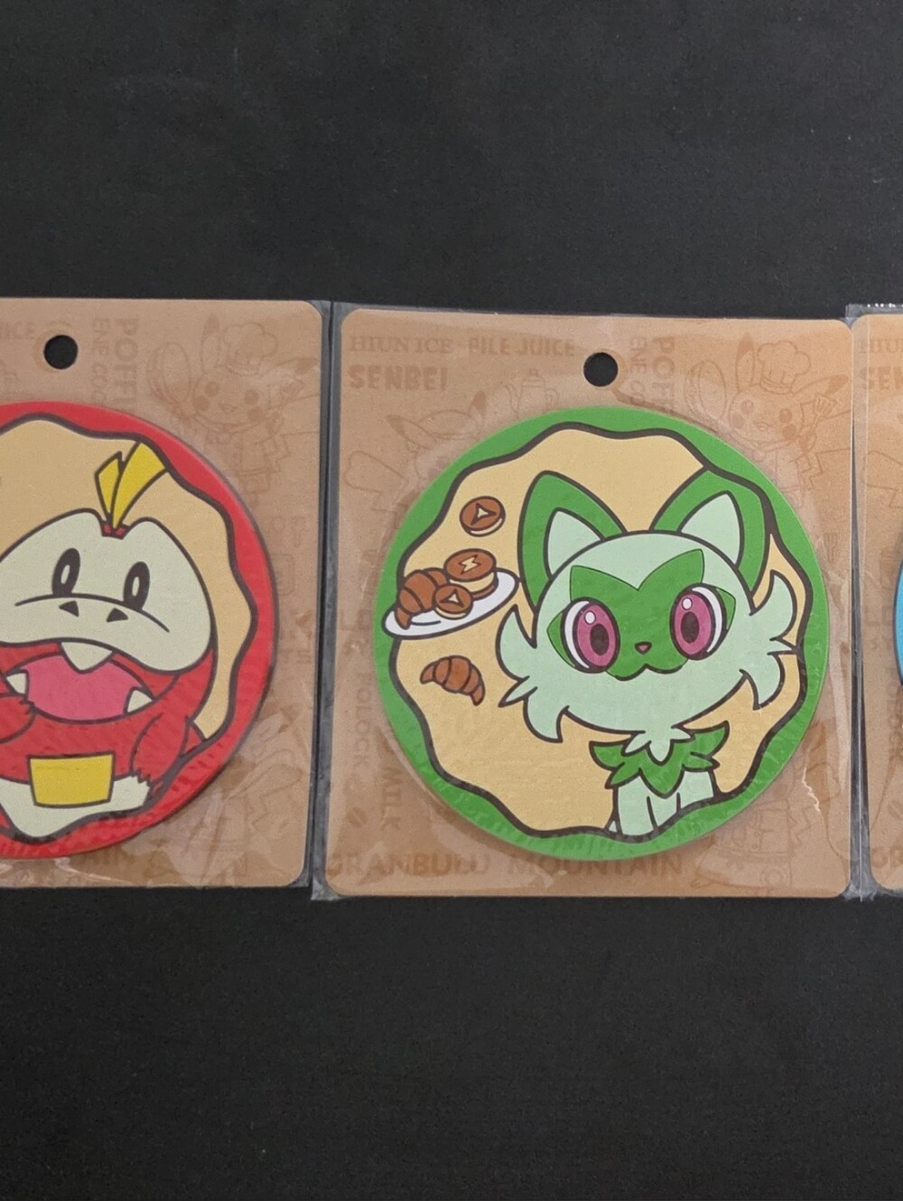 Sprigatito Fuecoco Quaxly Coaster - Japan Pokemon Cafe
